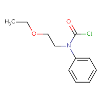 Chemical structure of N-(2-ethoxyethyl)-N-phenylcarbamoyl chloride - CSSB06261737586