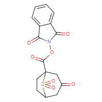 Chemical structure of 1,3-dioxo-2,3-dihydro-1H-isoindol-2-yl 3,8,8-trioxo-8λ⁶-thiabicyclo[3.2.1]octane-1-carboxylate - CSSB06262880895