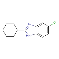 Chemical structure of 5-chloro-2-cyclohexyl-1H-1,3-benzodiazole - CSSB00000258290
