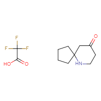 Chemical structure of 6-azaspiro[4.5]decan-9-one; trifluoroacetic acid - CSSB00000757479