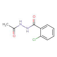 Chemical structure of N'-acetyl-2-chlorobenzohydrazide - CSSB00000001594