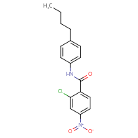 Chemical structure of N-(4-butylphenyl)-2-chloro-4-nitrobenzamide - CSSB00046087037