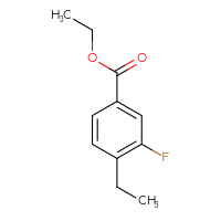Chemical structure of ethyl 4-ethyl-3-fluorobenzoate - CSSB06584861627