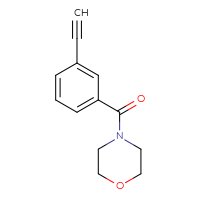Chemical structure of 4-(3-ethynylbenzoyl)morpholine - CSSB00010750911