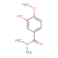 Chemical structure of 3-hydroxy-4-methoxy-N,N-dimethylbenzamide - CSSB00012187489
