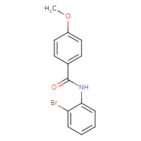 Chemical structure of N-(2-bromophenyl)-4-methoxybenzamide - CSSB00000579973