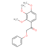 Chemical structure of 2-phenoxy-1-(2,3,4-trimethoxyphenyl)ethan-1-one - CSSB00160290379