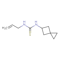 Chemical structure of 3-(prop-2-en-1-yl)-1-{spiro[2.3]hexan-5-yl}thiourea - CSSB00699038909