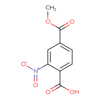 Chemical structure of 4-(methoxycarbonyl)-2-nitrobenzoic acid - CSSB00000021357