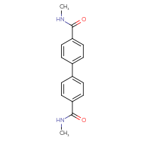 Chemical structure of N4,N4'-dimethyl-[1,1'-biphenyl]-4,4'-dicarboxamide - CSSB06583103786