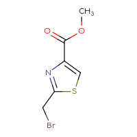 Chemical structure of methyl 2-(bromomethyl)-1,3-thiazole-4-carboxylate - CSSB00010203738