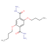 Chemical structure of 2,5-dibutoxybenzene-1,4-dicarbohydrazide - CSSB06630654840
