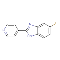 Chemical structure of 5-fluoro-2-(pyridin-4-yl)-1H-1,3-benzodiazole - CSSB00005471980