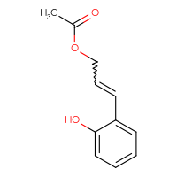 Chemical structure of 3-(2-hydroxyphenyl)prop-2-en-1-yl acetate - CSSB00056497683