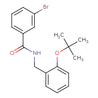 Chemical structure of 3-bromo-N-{[2-(tert-butoxy)phenyl]methyl}benzamide - CSSB00105892167