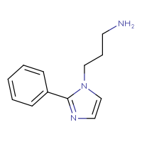 Chemical structure of 3-(2-phenyl-1H-imidazol-1-yl)propan-1-amine - CSSB00011409544