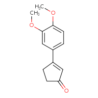 Chemical structure of 3-(3,4-dimethoxyphenyl)cyclopent-2-en-1-one - CSSB00012230545