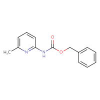 Chemical structure of benzyl N-(6-methylpyridin-2-yl)carbamate - CSSB00000026632