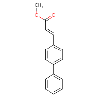 Chemical structure of methyl (2E)-3-{[1,1'-biphenyl]-4-yl}prop-2-enoate - CSSB00001545535