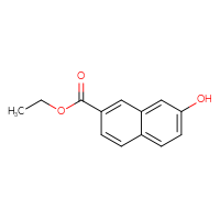 Chemical structure of ethyl 7-hydroxynaphthalene-2-carboxylate - CSSB00010155154