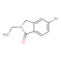 Chemical structure of 5-bromo-2-ethyl-2,3-dihydro-1H-isoindol-1-one - CSSB00010197881