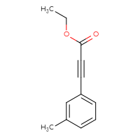 Chemical structure of ethyl 3-(3-methylphenyl)prop-2-ynoate - CSSB00011998354