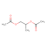 Chemical structure of 1-(acetyloxy)propan-2-yl acetate - CSSB00000038043