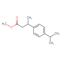 Chemical structure of methyl 3-[4-(propan-2-yl)phenyl]butanoate - CSSB00028487345