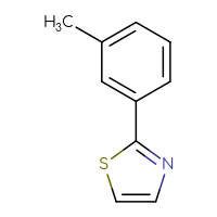 Chemical structure of 2-(3-methylphenyl)-1,3-thiazole - CSSB00012184245