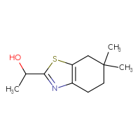 Chemical structure of 1-(6,6-dimethyl-4,5,6,7-tetrahydro-1,3-benzothiazol-2-yl)ethan-1-ol - CSSB00012065492