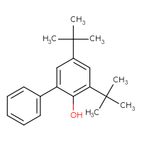 Chemical structure of 3,5-di-tert-butyl-[1,1'-biphenyl]-2-ol - CSSB06584111463
