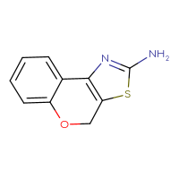 Chemical structure of 4H-chromeno[4,3-d][1,3]thiazol-2-amine - CSSB00000183348