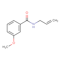 Chemical structure of 3-methoxy-N-(prop-2-en-1-yl)benzamide - CSSB00000160316