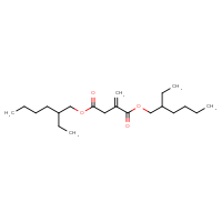 Chemical structure of 1,4-bis(2-ethylhexyl) 2-methylidenebutanedioate - CSSB00015237492