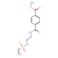 Chemical structure of methyl 4-[(2-ethenesulfonamidoethyl)carbamoyl]benzoate - CSSB21332166898