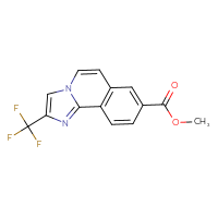 Chemical structure of methyl 2-(trifluoromethyl)imidazo[2,1-a]isoquinoline-8-carboxylate - CSSB21349744374