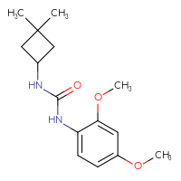 Chemical structure of 1-(2,4-dimethoxyphenyl)-3-(3,3-dimethylcyclobutyl)urea - CSSB00098188972