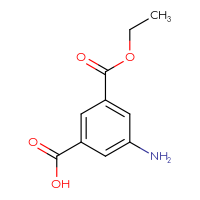 Chemical structure of 3-amino-5-(ethoxycarbonyl)benzoic acid - CSSB00010425046