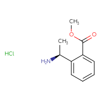 Chemical structure of methyl 2-[(1S)-1-aminoethyl]benzoate hydrochloride - CSSB00138412375