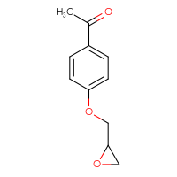 Chemical structure of 1-{4-[(oxiran-2-yl)methoxy]phenyl}ethan-1-one - CSSB00000018947