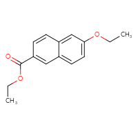 Chemical structure of ethyl 6-ethoxynaphthalene-2-carboxylate - CSSB06283579137