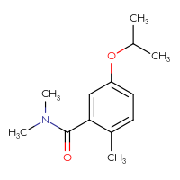 Chemical structure of N,N,2-trimethyl-5-(propan-2-yloxy)benzamide - CSSB00032593608
