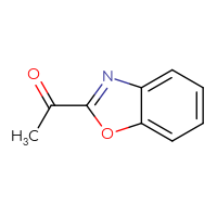 Chemical structure of 1-(1,3-benzoxazol-2-yl)ethan-1-one - CSSB00000037696