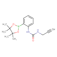 Chemical structure of 3-(prop-2-yn-1-yl)-1-[2-(4,4,5,5-tetramethyl-1,3,2-dioxaborolan-2-yl)phenyl]urea - CSSB02519445521