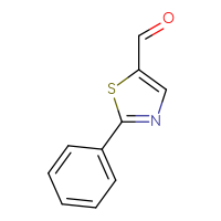 Chemical structure of 2-phenyl-1,3-thiazole-5-carbaldehyde - CSSB00000750469