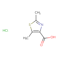 Chemical structure of dimethyl-1,3-thiazole-4-carboxylic acid hydrochloride - CSSB00000717240