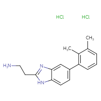 Chemical structure of 2-[5-(2,3-dimethylphenyl)-1H-1,3-benzodiazol-2-yl]ethan-1-amine dihydrochloride - CSSB06256032695
