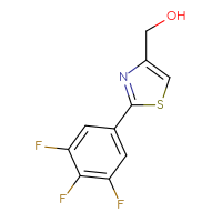 Chemical structure of [2-(3,4,5-trifluorophenyl)-1,3-thiazol-4-yl]methanol - CSSB00005984646