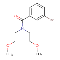 Chemical structure of 3-bromo-N,N-bis(2-methoxyethyl)benzamide - CSSB00000584931