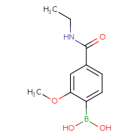 Chemical structure of [4-(ethylcarbamoyl)-2-methoxyphenyl]boronic acid - CSSB00010081148